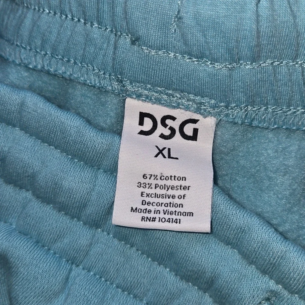 DSG Mens Classic Fleece Cinch Jogger Pants Blue XL NWT
